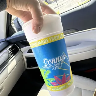 Great size and price for a protein loaded smoothie!