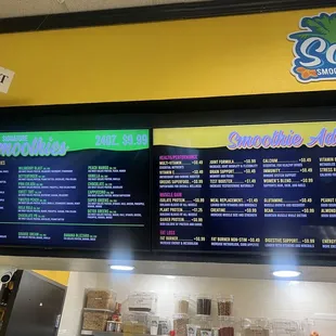 Menu as of 10/17/2023