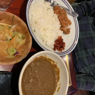 Pork cutlet curry rice