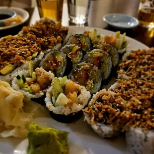 sushi and sashimi, food, sushi, sashimi