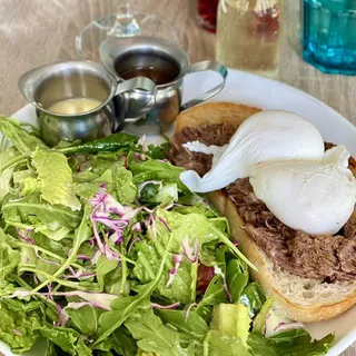 Braised Short Rib Benedict Available Daily