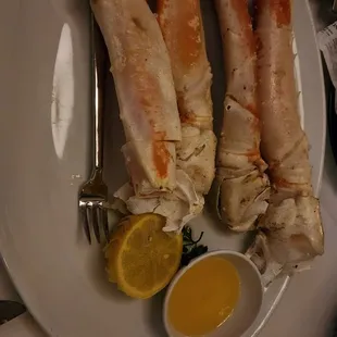 King crab, cut and easy to eat.