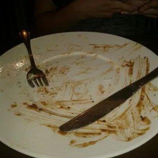 There used to be a filet mignon (medium rare) here it was a first try for my fiance she devoured it