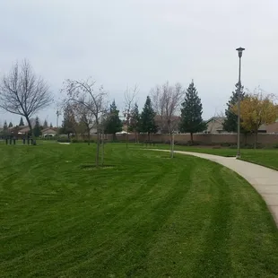 Walking path around park