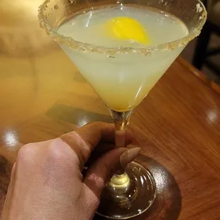 My favorite lemon drop martini.