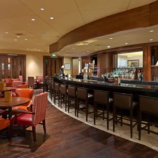 the bar and seating area