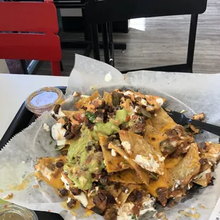 These are the disgusting sonora nachos I ordered.