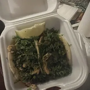 Chicken tacos