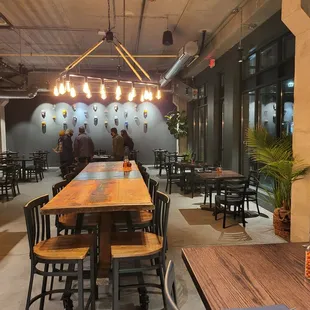 This a view of the larger dining area.