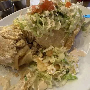 Chimichanga with chicken