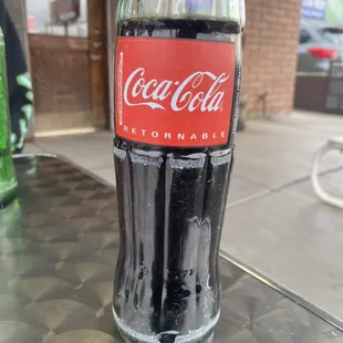 Coke in glass bottles