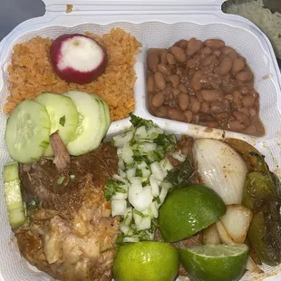 a close up of a container of food