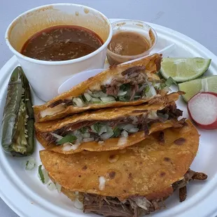 Quesabirria Tacos + Consume
