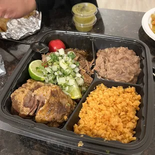Birria Plate (consome and tortillas not pictured)