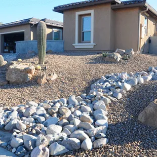 Notice how it looks like a natural meandering stream of rocks.