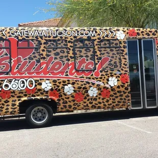 Tina (the manager) recently had the shuttle repainted. I don't know what she was thinking...