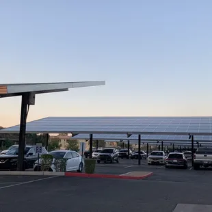 Environmentally conscious parking lot