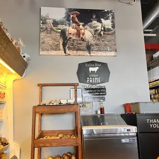 Area of the store where you can get the sides for the tacos