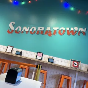 Shot of interior. Cute vibe!