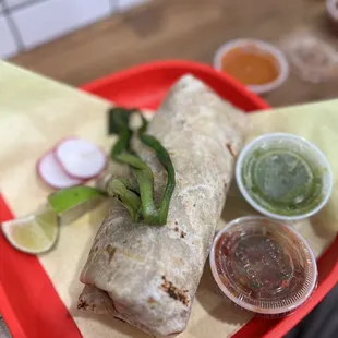Chorizo Burrito.
