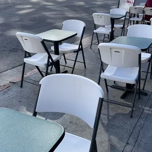 Outdoor seating available