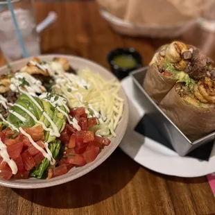 Mar Y Tierra Bowl and Mar y Tierra Burrito