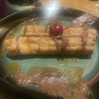 Churros con Nutella y Cajeta