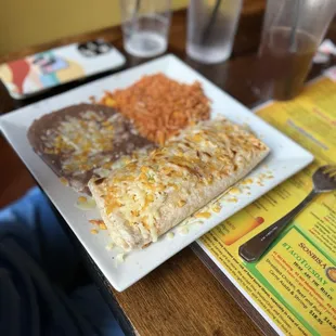 Bean burrito. It was huge!
