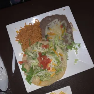 Kids Chicken Taco with Rice and Beans
