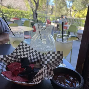Pitcher of margaritas and a beautiful view!