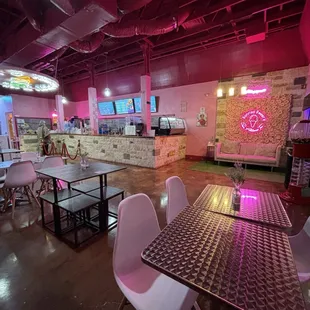 the interior of the store