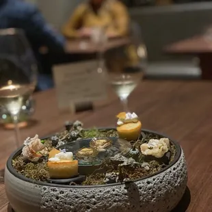 beautiful presentation with the starters