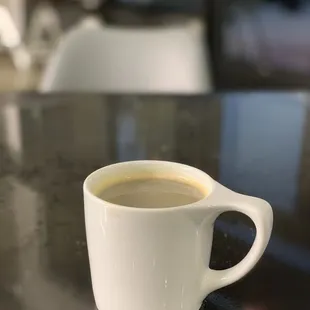 The coffee is just perfect.