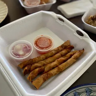 a variety of food items