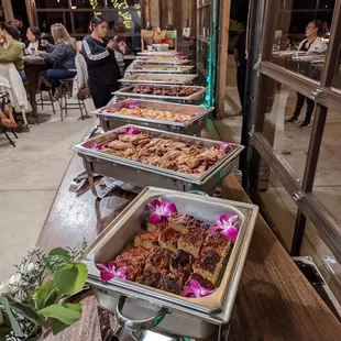 The buffet from my "Kidneyversary" party, catered exclusively by Sons of Guam (including Filipino-inspired desserts).