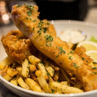 fish and chips, food, fish, seafood