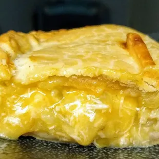 Inside of Chicken Green Chili Pasty