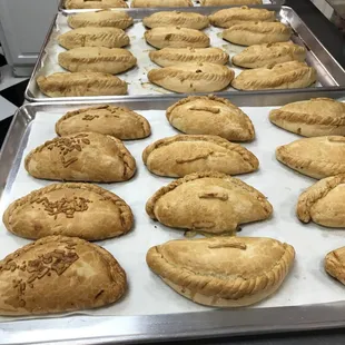 Pasties ready for lunch.