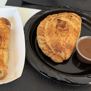 Sausage Roll and Chicken Pot Pie Pasty