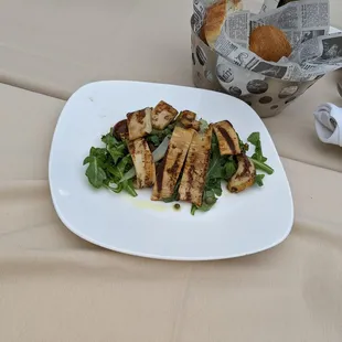 a plate of food on a table