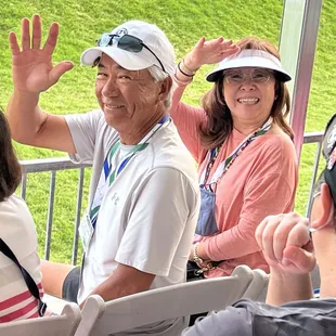 Miles and me at the 18th hole