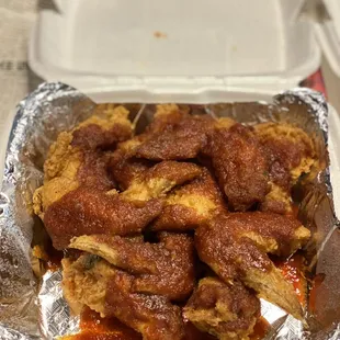 Wings with old fashioned sauce