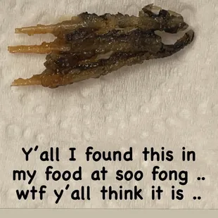a piece of food on a napkin