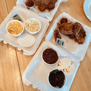 Hand Pulled Pork BBQ &amp; fried chicken