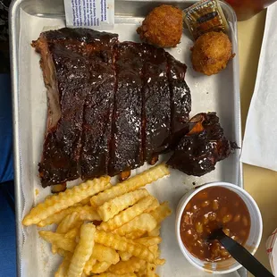 Half Rack of Ribs platter