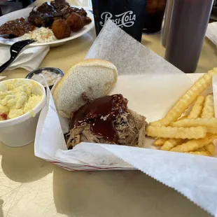 Hand Pulled Pork BBQ Sandwich