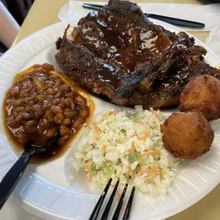 Baby back ribs platter