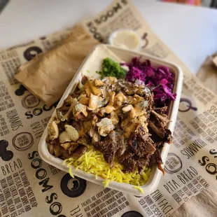Chicken and Beef Shawarma Plate