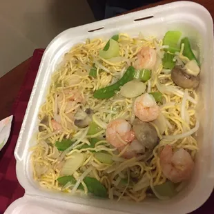 The most disgusting lo mein. Not cooked and I&apos;m a slime sauce.