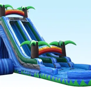 24&apos; tall Tropical water slide is not for the faint of heart!